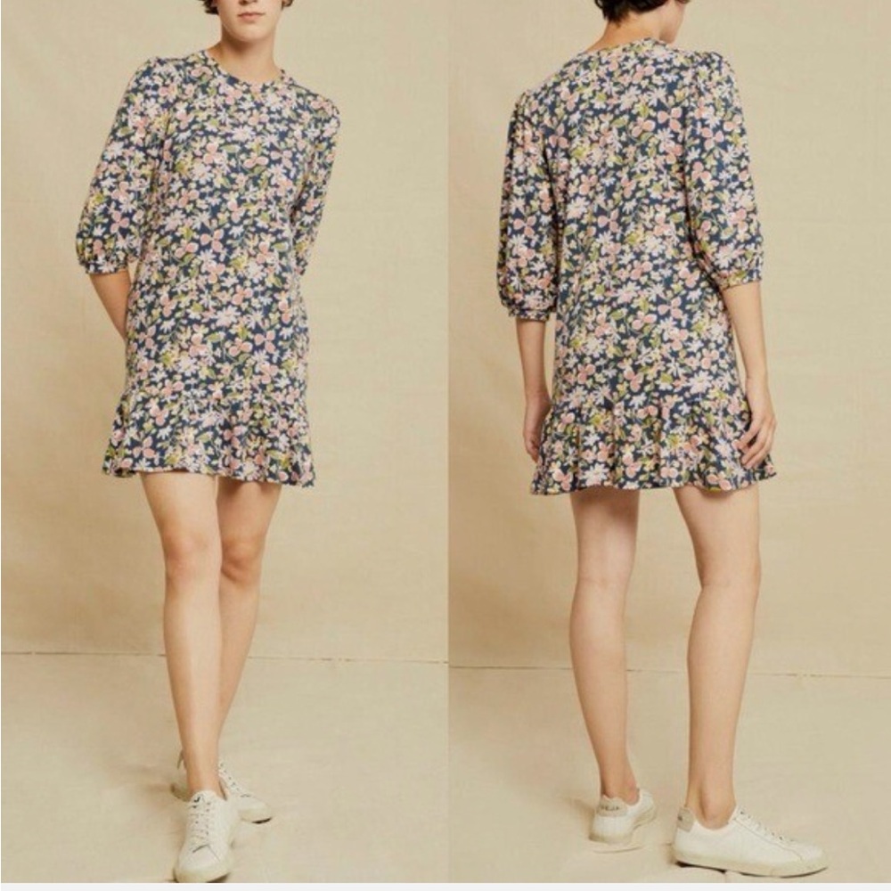 Amour Vert Penny Rêverie Floral Print Dress